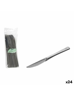 Set de couteaux réutilisables Algon Argenté Plastique 20 cm 10 Pièces (24 Unités)