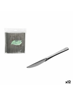 Set de couteaux réutilisables Algon Argenté Plastique 20 cm 50 Pièces (12 Unités)