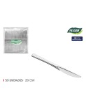 Set de couteaux réutilisables Algon Argenté Plastique 20 cm 50 Pièces (12 Unités)