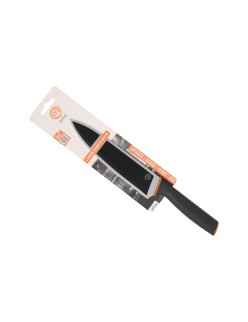 Coltello da Cucina MasterChef Chef Nero Argentato 20 cm (24 Unità)
