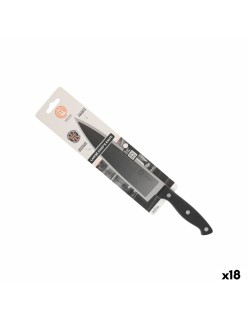 Coltello da Cucina MasterChef Chef Nero Argentato 20 cm (18 Unità)