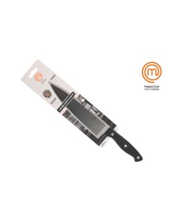 Coltello da Cucina MasterChef Chef Nero Argentato 20 cm (18 Unità)