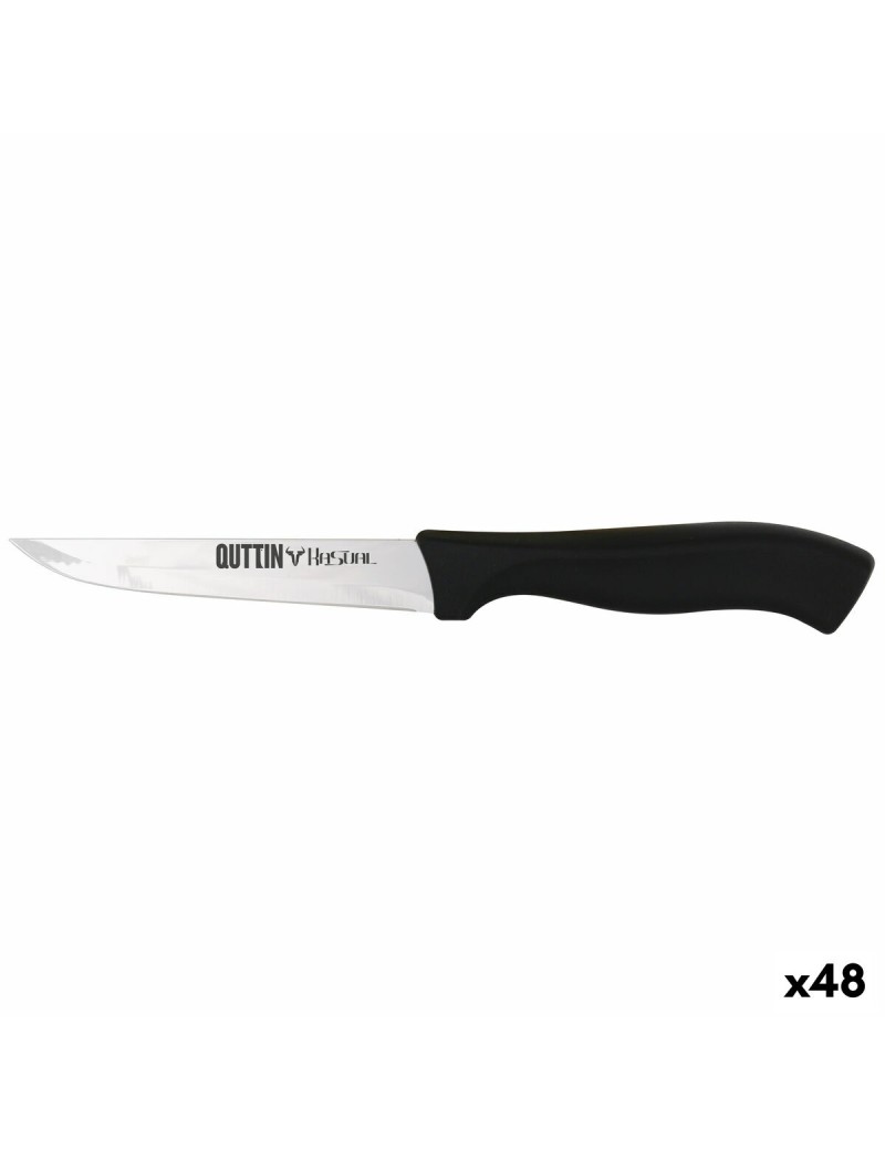 Cuchillo de Cocina Quttin Kasual Negro Plateado 22 x 2 x 1,5 cm Multiusos (48 Unidades)