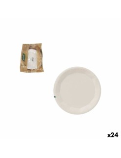 Plate set Algon White 17 cm 10 Pieces (24 Units)