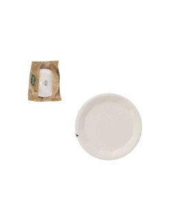 Plate set Algon White 17 cm 10 Pieces (24 Units)