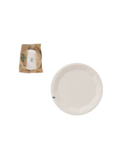 Plate set Algon White 22 cm 25 Pieces (18 Units)
