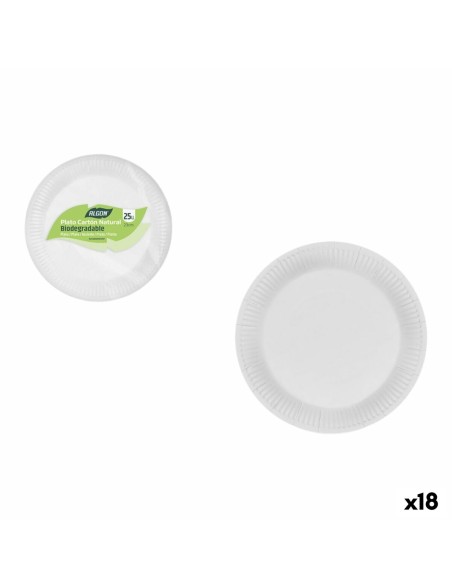 Plate set Algon 23 cm 25 Pieces (18 Units)
