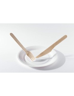 Plate set Algon 23 cm 25 Pieces (18 Units)