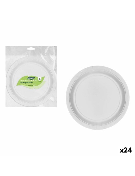 Plate set Algon 28 cm 3 Pieces (24 Units)