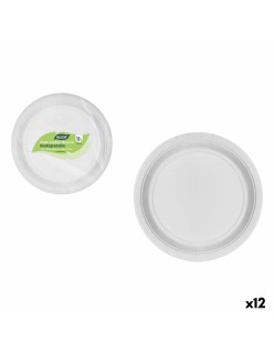 Plate set Algon 28 cm 12 Pieces (12 Units)