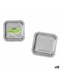 Plate set Algon Silver 23 cm 10 Pieces (18 Units)