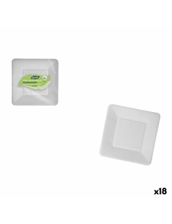 Plate set Algon 18 cm 25 Pieces (18 Units)