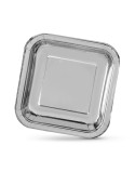 Plate set Algon Silver 26 cm 3 Pieces (18 Units)
