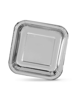 Plate set Algon Silver 26 cm 3 Pieces (18 Units)