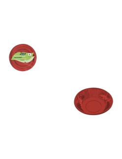 Plate set Algon Red 450 ml 6 Pieces (18 Units)