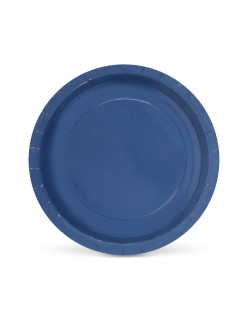 Plate set Algon Blue 20 cm 10 Pieces (24 Units)
