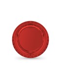 Plate set Algon Red 20 cm 10 Pieces (18 Units)
