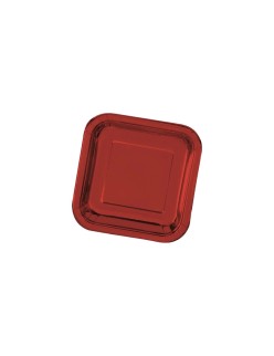 Set di piatti Algon Rosso 26 cm 3 Pezzi (18 Unità)