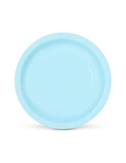 Plate set Algon Blue 20 cm 10 Pieces (24 Units)