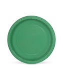 Plate set Algon Green 20 cm 10 Pieces (24 Units)