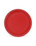 Plate set Algon Red 20 cm 10 Pieces (24 Units)