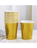 Set de Verres Algon Doré 200 ml 10 Pièces (18 Unités)