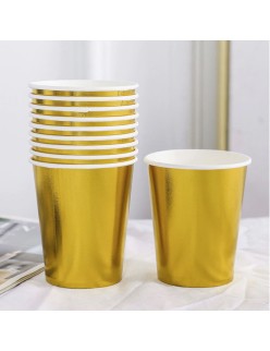 Set de Verres Algon Doré 200 ml 10 Pièces (18 Unités)