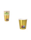 Set de Verres Algon Doré 200 ml 10 Pièces (18 Unités)