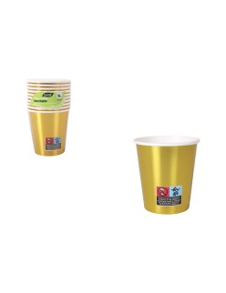 Set de Verres Algon Doré 200 ml 10 Pièces (18 Unités)