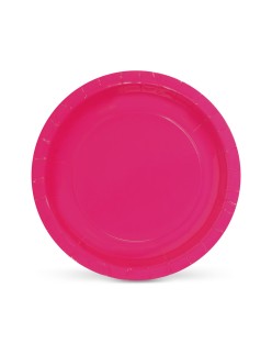 Plate set Algon Fuchsia 20 cm 10 Pieces (24 Units)
