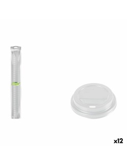 Lot de couvercles pour verres Algon 250 ml 100 Pièces (12 Unités)