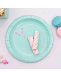 Plate set Algon Aquamarine 20 cm 10 Pieces (24 Units)