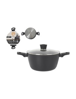 Casseruola con coperchio MasterChef 24 cm (4 Unità)