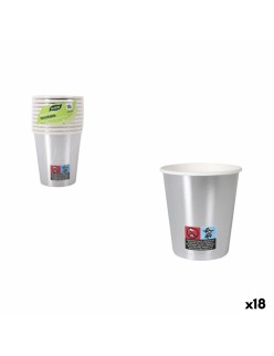 Set de Verres Algon Argenté 200 ml 10 Pièces (18 Unités)