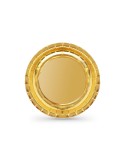 Plate set Algon Golden 20 cm 10 Pieces (18 Units)