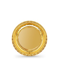 Plate set Algon Golden 20 cm 10 Pieces (18 Units)