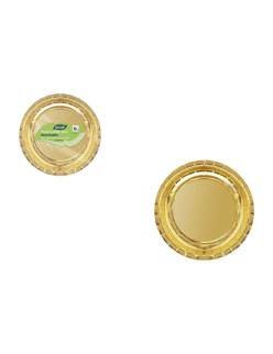 Plate set Algon Golden 20 cm 10 Pieces (18 Units)