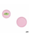 Plate set Algon Pink 20 cm 10 Pieces (24 Units)