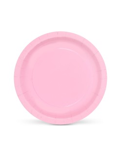 Plate set Algon Pink 20 cm 10 Pieces (24 Units)