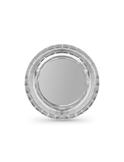 Plate set Algon Silver 20 cm 10 Pieces (18 Units)