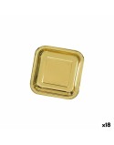 Set de Platos Algon Dorado 26 cm 3 Piezas (18 Unidades)