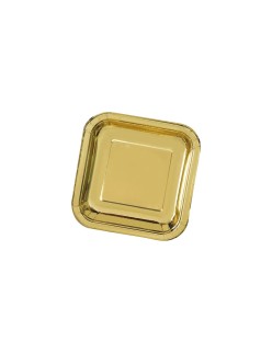 Set de Platos Algon Dorado 26 cm 3 Piezas (18 Unidades)