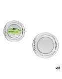 Plate set Algon Silver 23 cm 10 Pieces (18 Units)