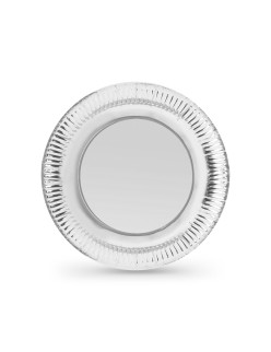 Plate set Algon Silver 23 cm 10 Pieces (18 Units)