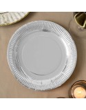 Plate set Algon Silver 23 cm 10 Pieces (18 Units)