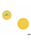 Plate set Algon Yellow 20 cm 10 Pieces (24 Units)