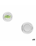 Plate set Algon Silver 18 cm 12 Pieces (18 Units)