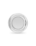 Plate set Algon Silver 18 cm 12 Pieces (18 Units)