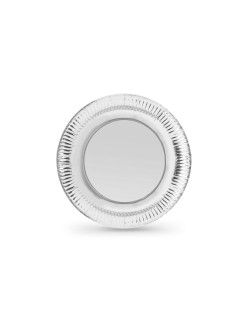 Plate set Algon Silver 18 cm 12 Pieces (18 Units)