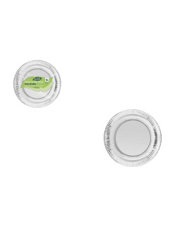 Plate set Algon Silver 18 cm 12 Pieces (18 Units)
